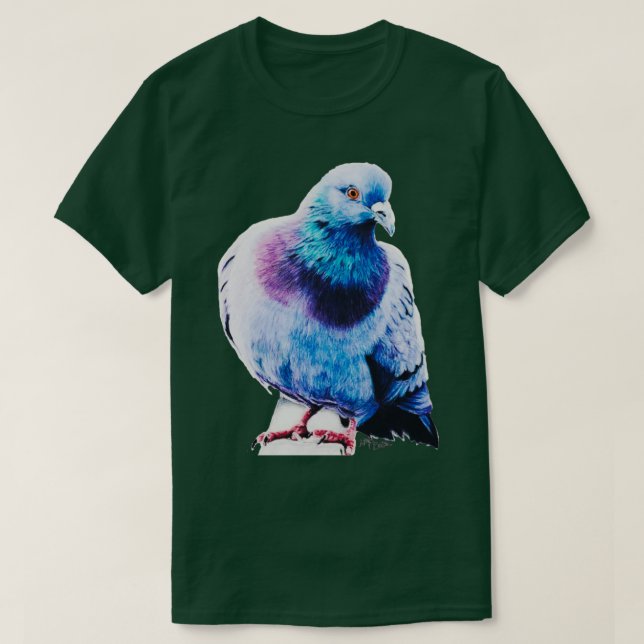 Camiseta Amante de las aves pichón 2 (Diseño del anverso)