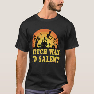 Camiseta Amante de las Brujas de Salem Espeluznante Hora de