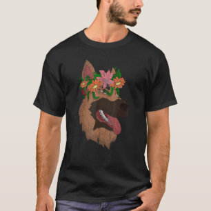 Camiseta Amante de las Flores Perro Mascota Dueño de Perro