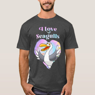 Camiseta Amante de las gaviotas Amo a los amantes de los pá