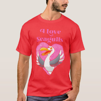 Camiseta Amante de las gaviotas Amo a los amantes de los pá