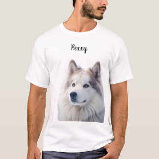 Camiseta Amante de las Mascotas Foto Personalizada Nombre
