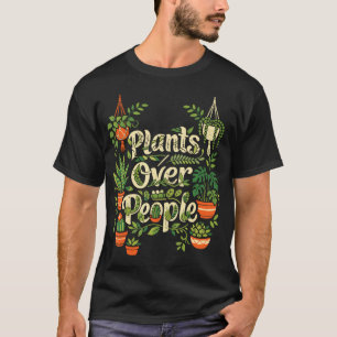 Camiseta Amante de las Plantas Jardinería Plantas Sobre
