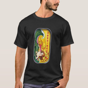 Camiseta Amante de las sardinas, amante del pescado enlatad