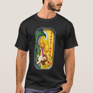 Camiseta Amante de las sardinas, amante del pescado enlatad