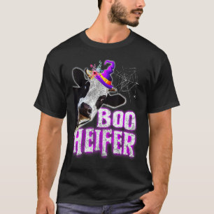 Camiseta Amante de las Vacas Boo Novilla Divertido Hallowee