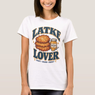 Camiseta Amante de Latke Divertido Hanukkah Tortita de Pata