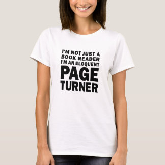 Camiseta Amante de libros con página elocuente