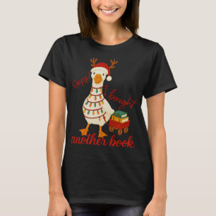 Camiseta Amante de libros de Navidad de ganso - Ups compré