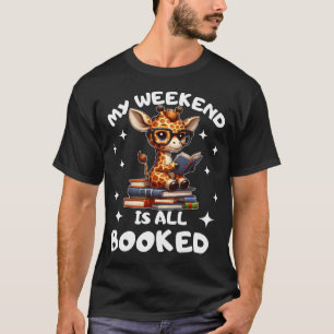 Camiseta Amante de Libros Entusiasta de Jirafas Mi Fin de S