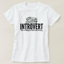Camiseta Amante de libros introvertido