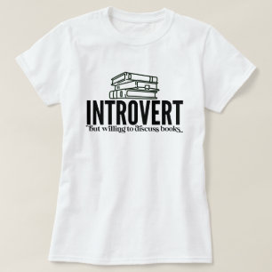 Camiseta Amante de libros introvertido