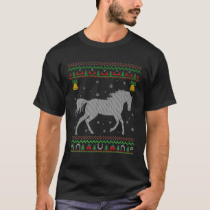 Camiseta Amante de los animales de caballo: Navidades feos 