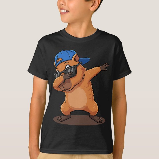 Camiseta Amante de los animales del capibara (Anverso)