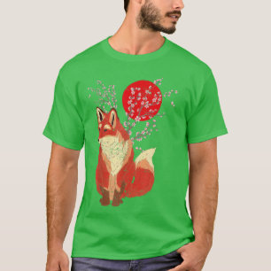 Camiseta Amante de los animales salvajes con flores de cere