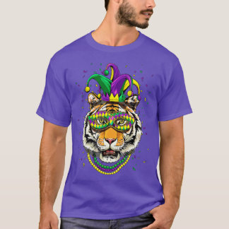 Camiseta Amante de los animales tigres bufón de carnaval