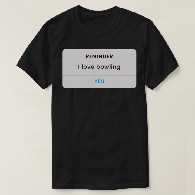 Camiseta amante de los bolos divertido boliche T (Diseño del anverso)