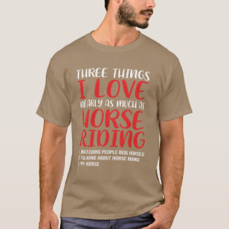 Camiseta Amante de los caballos a caballo ecuestre salto de