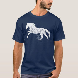 Camiseta Amante de los caballos florales