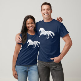 Camiseta Amante de los caballos florales