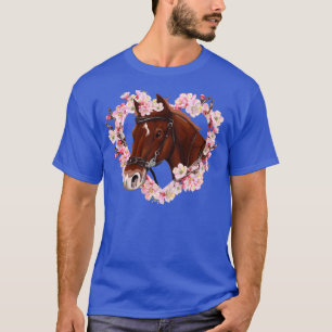 Camiseta Amante de los caballos regalos caballo marrón con 