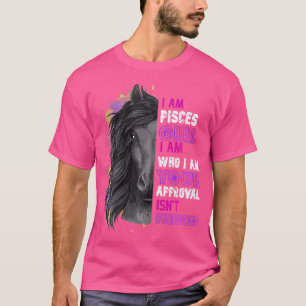 Camiseta Amante De Los Caballos Soy Pisces Chica Ama Montar