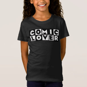 Camiseta Amante de los Cómics Diseño en Negrita