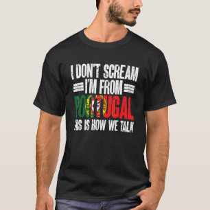 Camiseta Amante De Los Deportes Divertido Portugués Soy De 