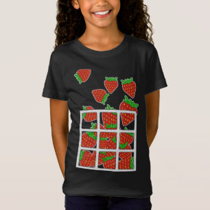 Camiseta Amante de los frutos de fresa y diseño vegano