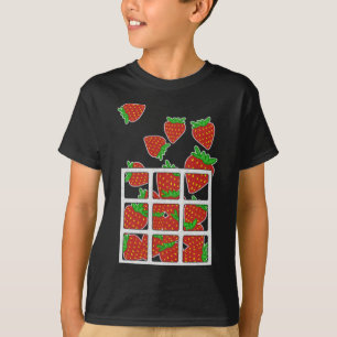 Camiseta Amante de los frutos de fresa y diseño vegano