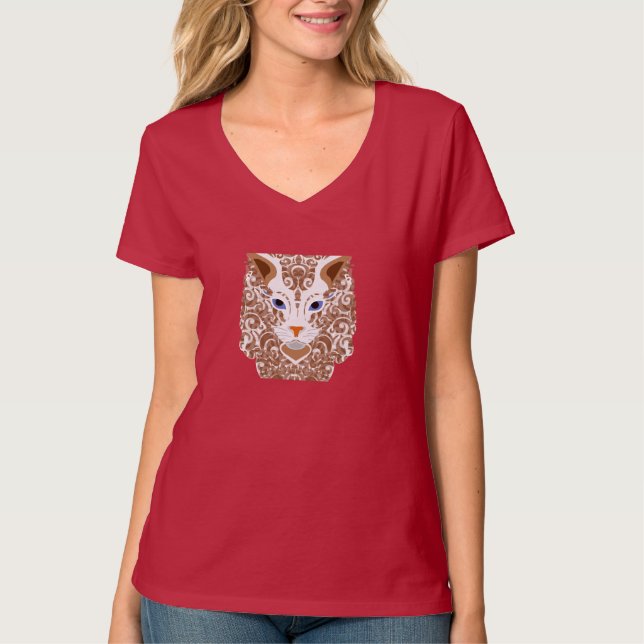 Camiseta amante de los gatos (Anverso)