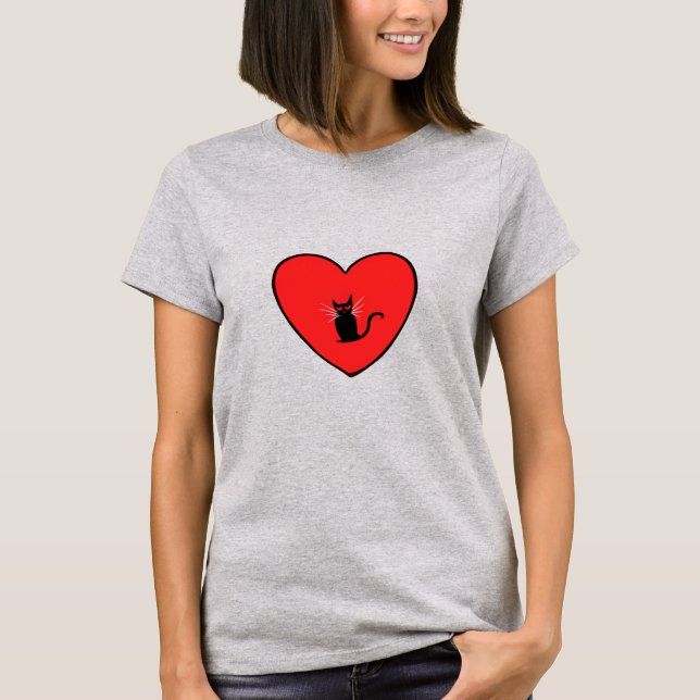 Camiseta Amante de los gatos (Anverso)