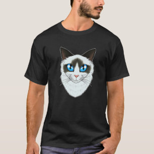 Camiseta Amante de los Gatos I Cara de Gato I Gato Ragdoll
