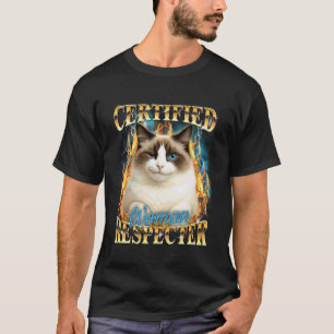 Camiseta Amante de los Gatos Meme de Gato Mamá Gato Papá Ga