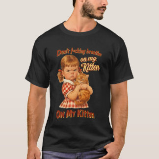 Camiseta Amante de los Gatos Sarcástico No Respires Sobre M