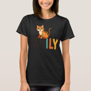 Camiseta amante de los gatos, unidad familiar