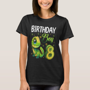 Camiseta Amante de los lagartos 8 cumpleaños fiesta B-día 8
