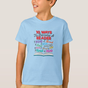 Camiseta Amante de los libros 10 maneras de convertirse en