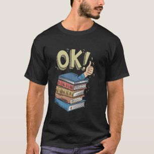 Camiseta Amante de los libros Estoy bien lectores bibliófil