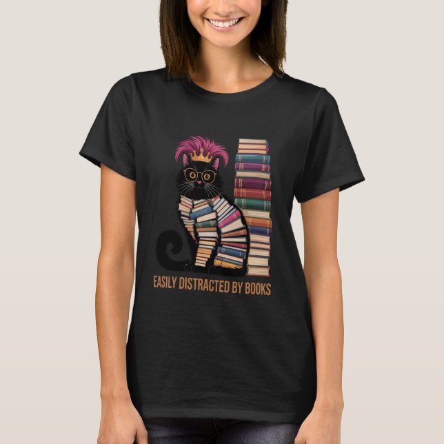 Camiseta Amante de los libros nerds lector de libros mujere (Anverso)