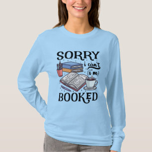Camiseta amante de los libros tee lo siento no puedo ser ca