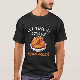 Camiseta Amante de los Nuggets de Pollo Intercambiará Herma