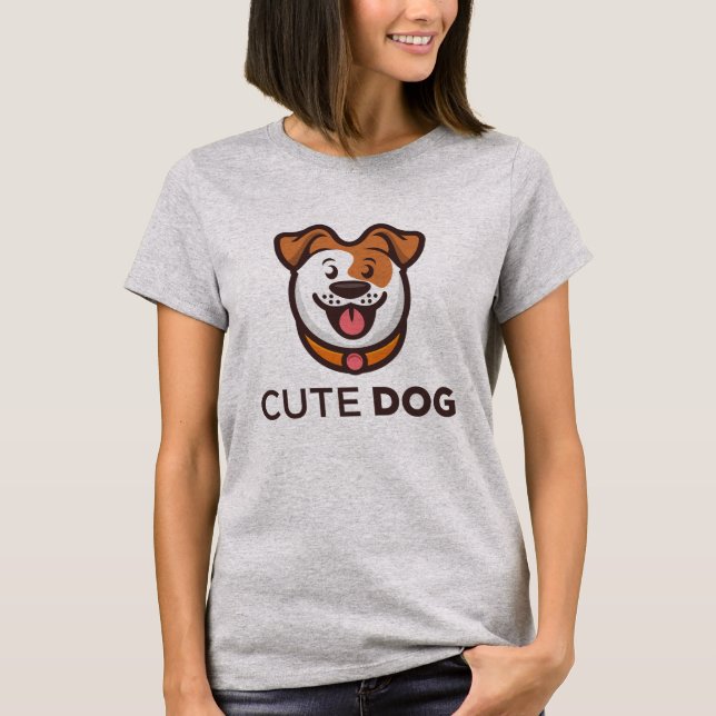 Camiseta Amante de los Perros Perrito Lindo (Anverso)