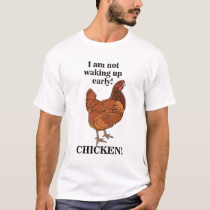 Camiseta Amante de los pollos No me despierto temprano Dive