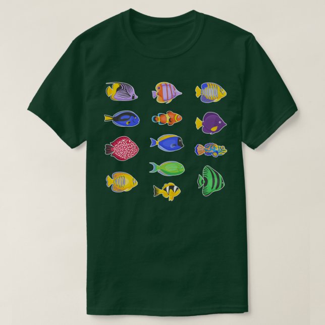 Camiseta amante de los tanques de pescado (Diseño del anverso)