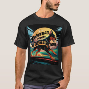 Camiseta Amante de mamá y papá de Doberman Pinscher