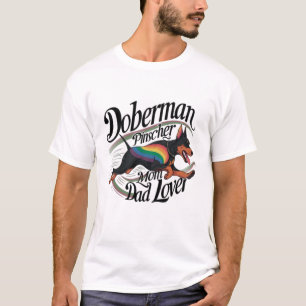 Camiseta Amante de mamá y papá Doberman Pinscher