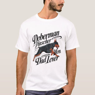Camiseta Amante de mamá y papá Doberman Pinscher