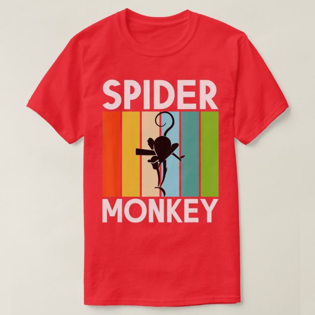 Camiseta Amante de mono araña (Diseño del anverso)