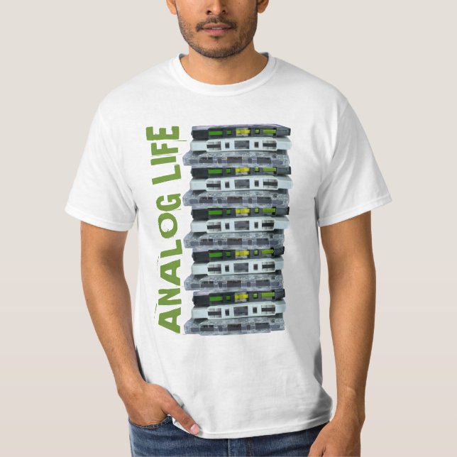 Camiseta Amante de música en cinta analógica (Anverso)